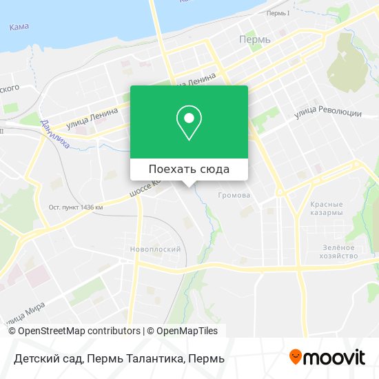 Карта Детский сад, Пермь Талантика