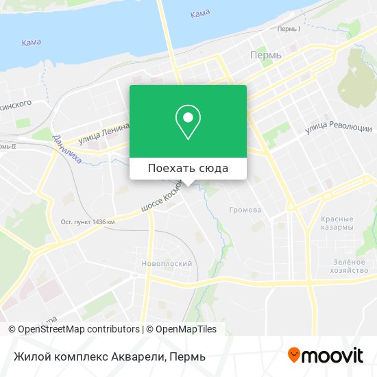 Карта Жилой комплекс Акварели