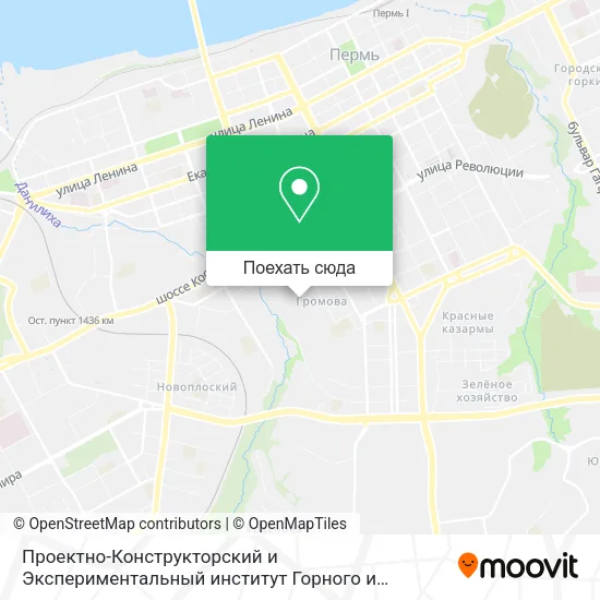 Карта Проектно-Конструкторский и Экспериментальный институт Горного и Нефтяного Машиностроения