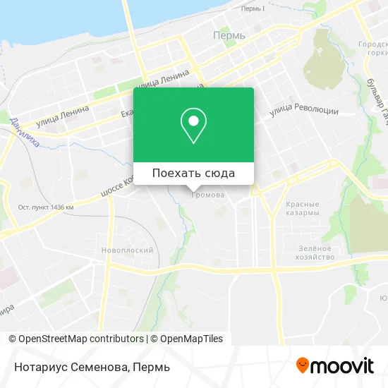 Карта Нотариус Семенова