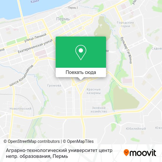Карта Аграрно-технологический университет центр непр. образования