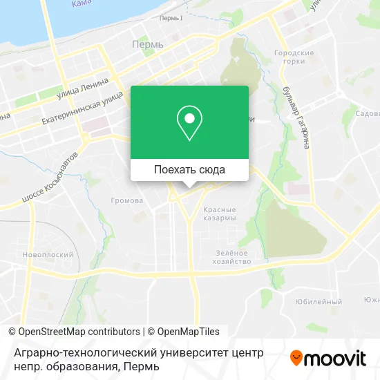 Карта Аграрно-технологический университет центр непр. образования
