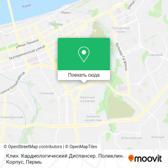 Карта Клин. Кардиологический Диспансер. Поликлин. Корпус