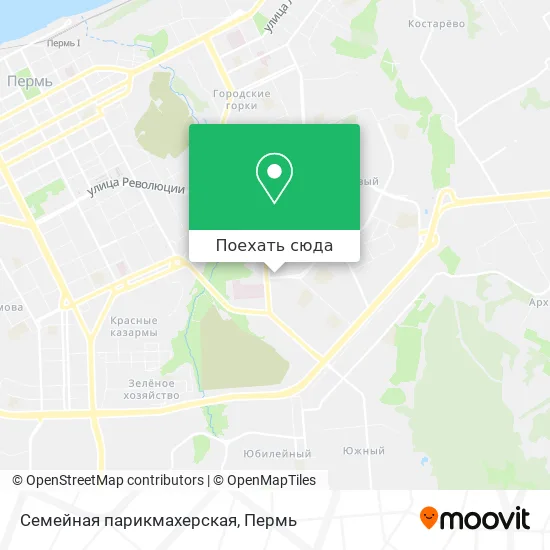 Карта Семейная парикмахерская