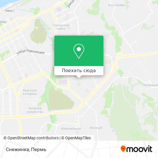 Карта Снежинка