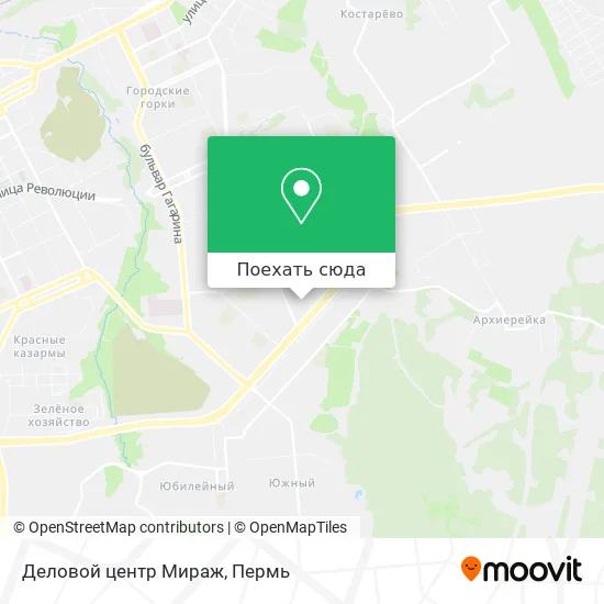 Карта Деловой центр Мираж