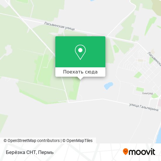 Карта Берёзка СНТ