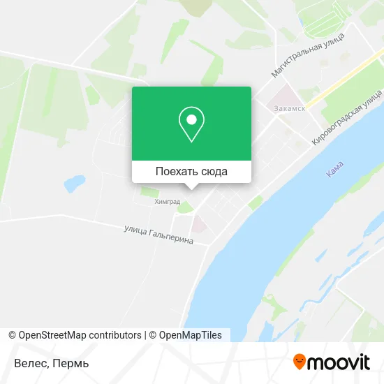 Карта Велес