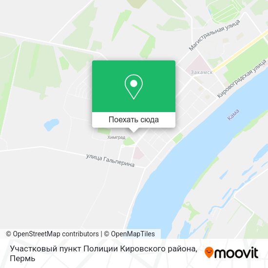 Карта Участковый пункт Полиции Кировского района