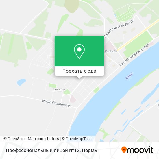 Карта Профессиональный лицей №12