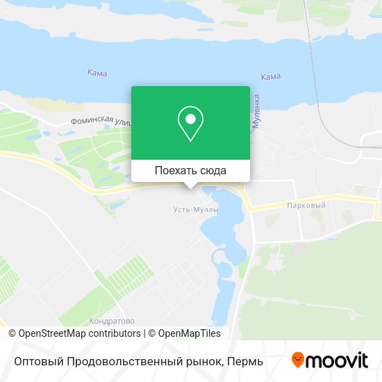 Карта Оптовый Продовольственный рынок