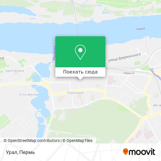 Карта Урал