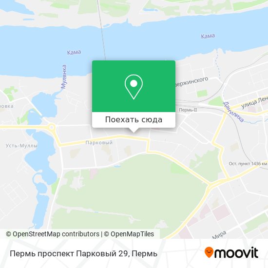 Карта Пермь проспект Парковый 29