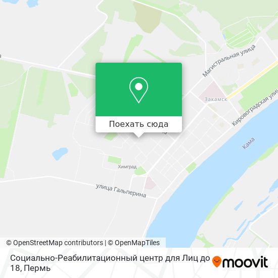 Карта Социально-Реабилитационный центр для Лиц до 18