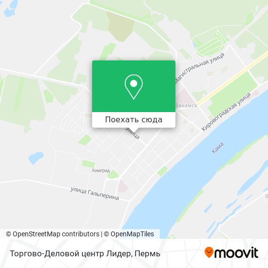 Карта Торгово-Деловой центр Лидер