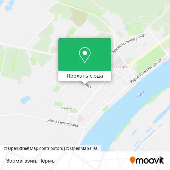 Карта Зоомагазин