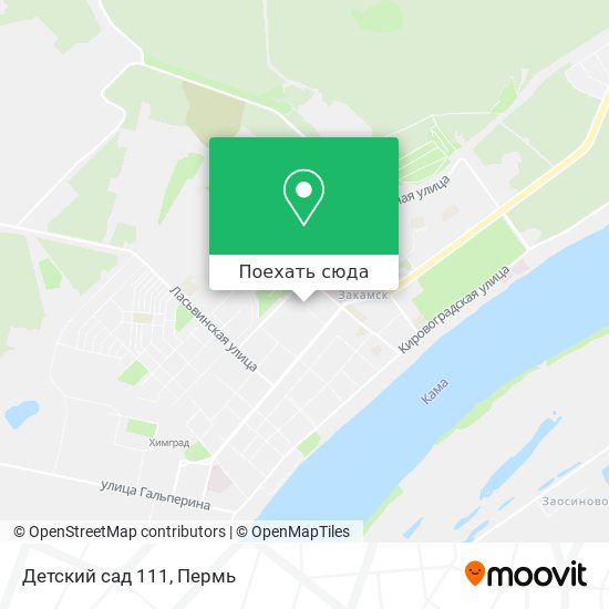 Карта Детский сад 111