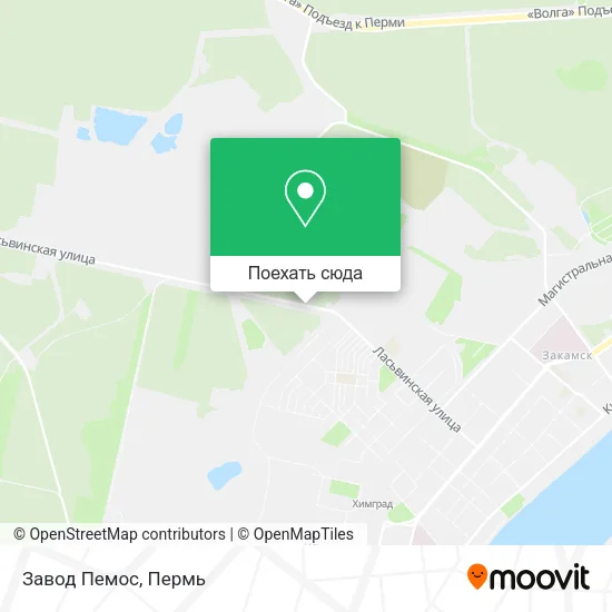Карта Завод Пемос