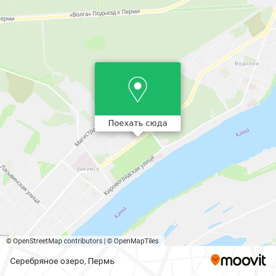 Карта Серебряное озеро