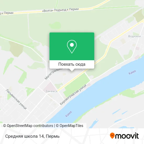 Карта Средняя школа 14