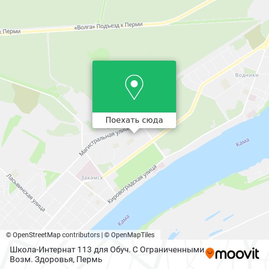 Карта Школа-Интернат 113 для Обуч. С Ограниченными Возм. Здоровья