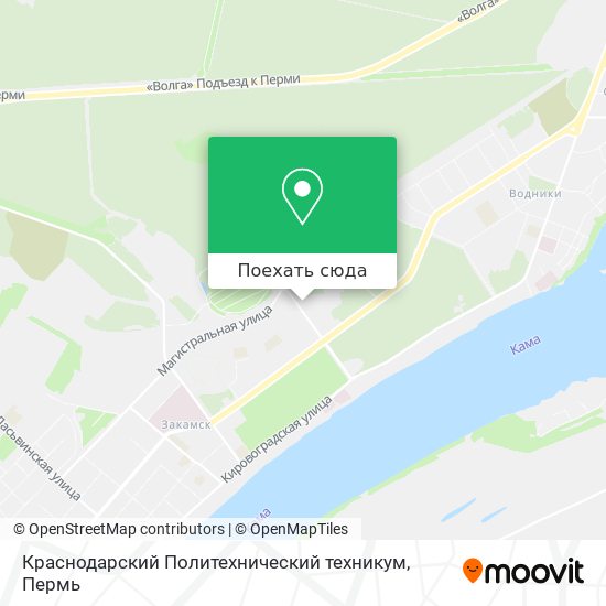 Карта Краснодарский Политехнический техникум