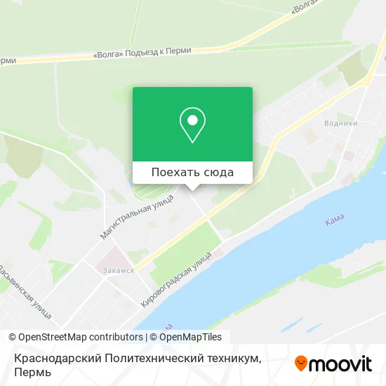 Карта Краснодарский Политехнический техникум