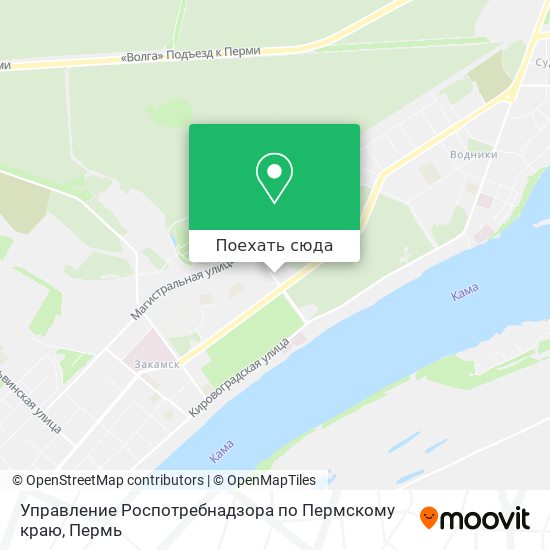 Карта Управление Роспотребнадзора по Пермскому краю