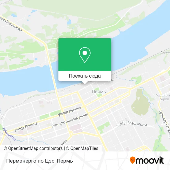 Карта Пермэнерго по Цэс