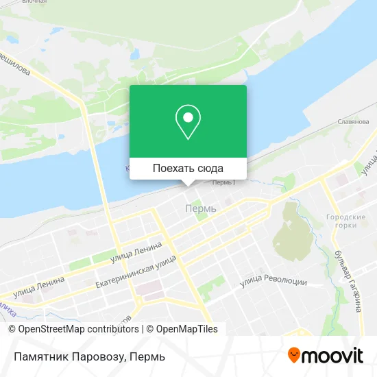 Карта Памятник Паровозу