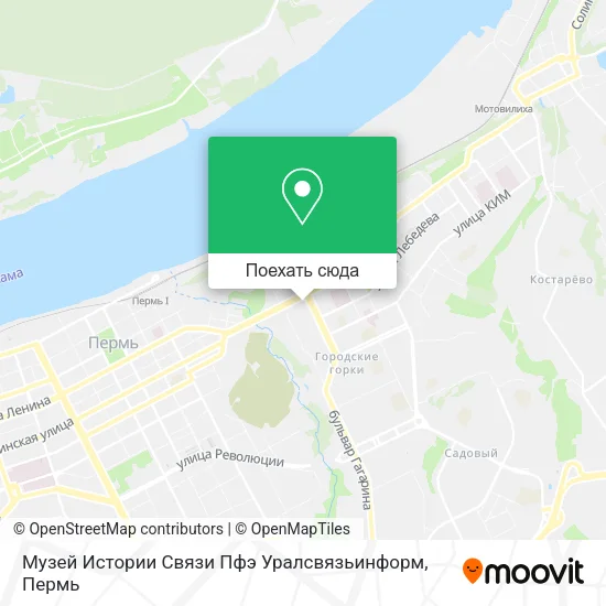 Карта Музей Истории Связи Пфэ Уралсвязьинформ