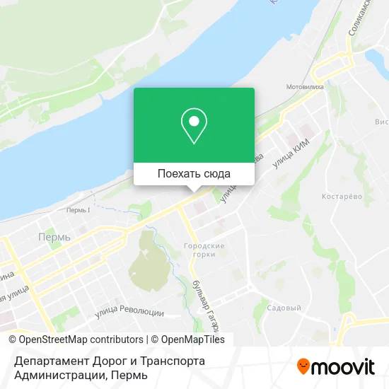 Карта Департамент Дорог и Транспорта Администрации