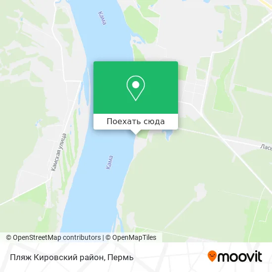Карта Пляж Кировский район