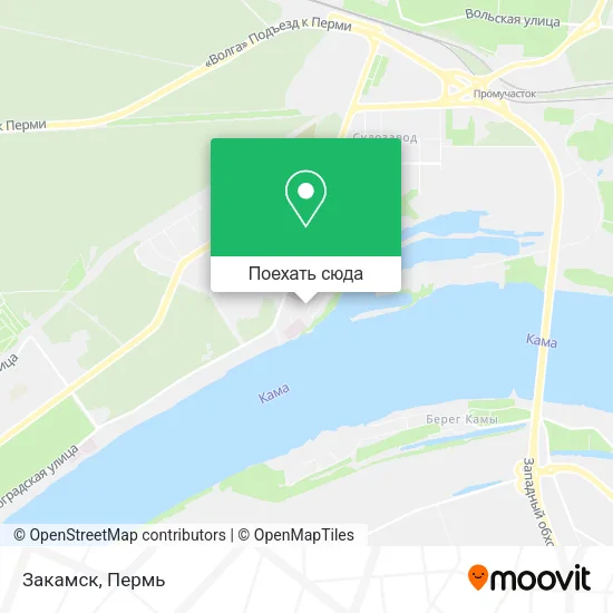 Карта Закамск