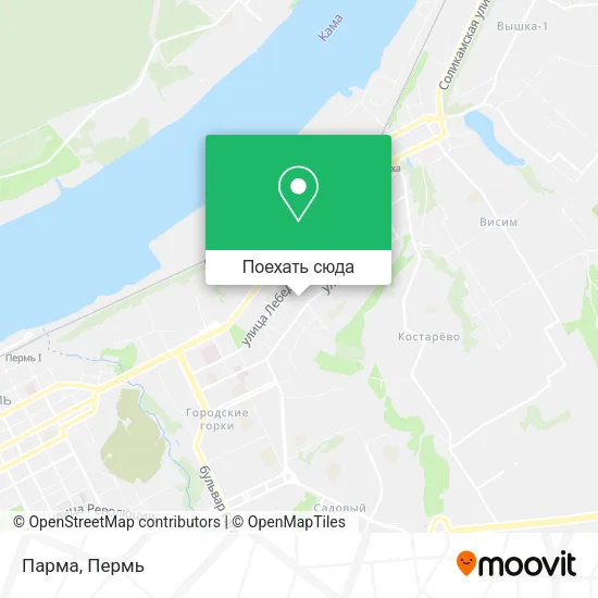 Карта Парма