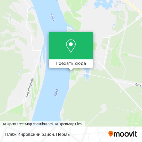 Карта Пляж Кировский район