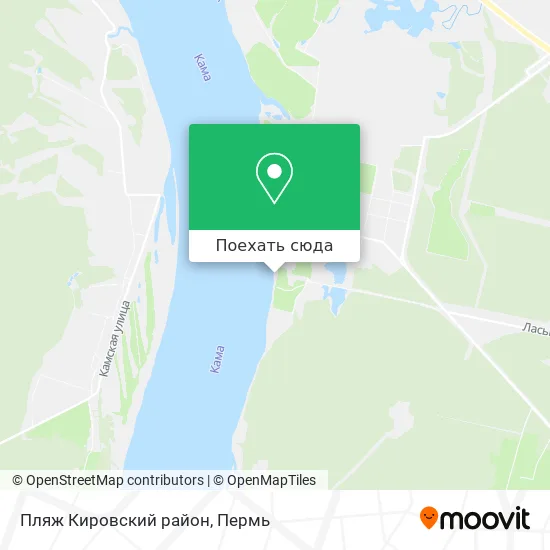Карта Пляж Кировский район