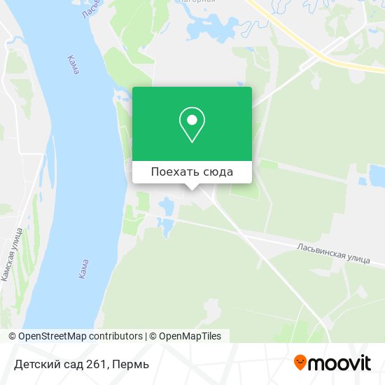 Карта Детский сад 261