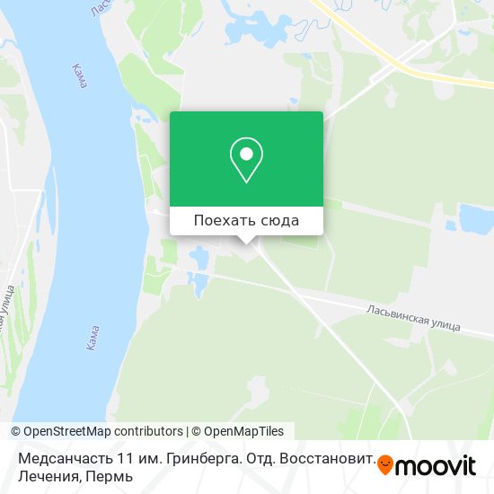 Карта Медсанчасть 11 им. Гринберга. Отд. Восстановит. Лечения