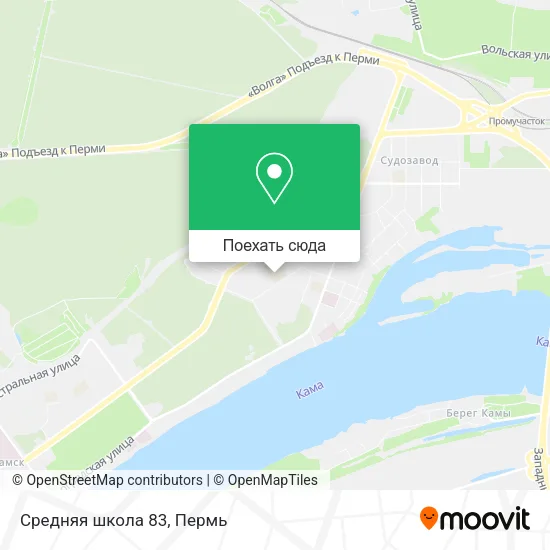 Карта Средняя школа 83