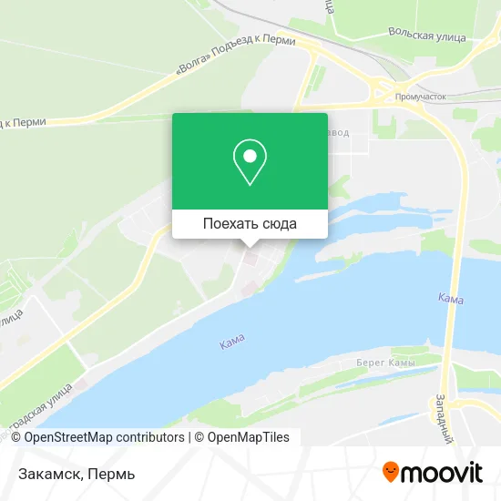 Карта Закамск