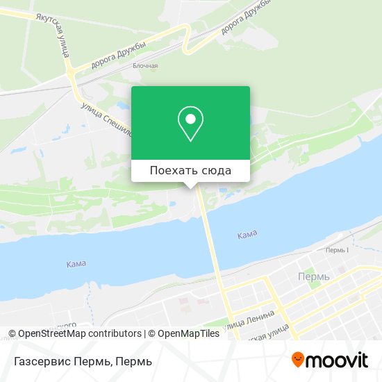 Карта Газсервис Пермь