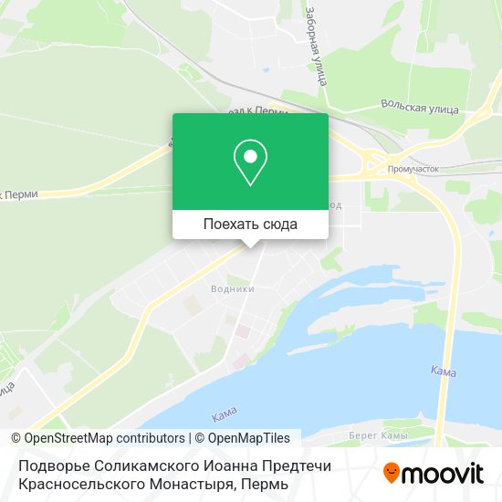 Карта Подворье Соликамского Иоанна Предтечи Красносельского Монастыря