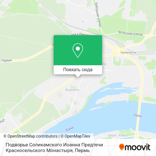 Карта Подворье Соликамского Иоанна Предтечи Красносельского Монастыря