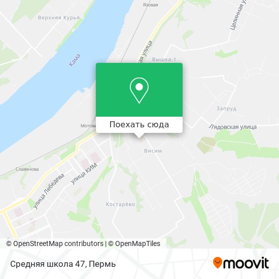 Карта Средняя школа 47