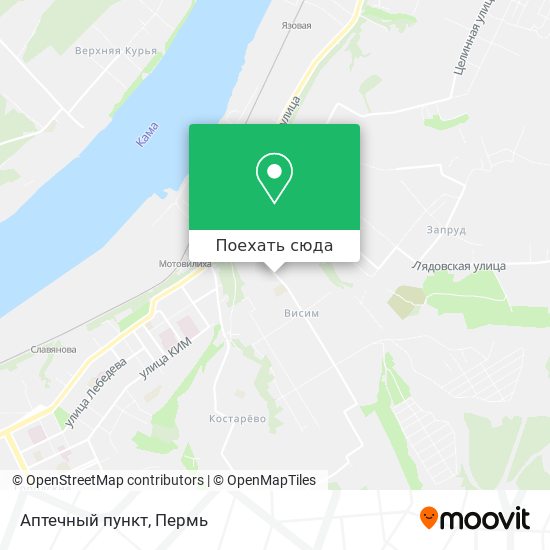Карта Аптечный пункт