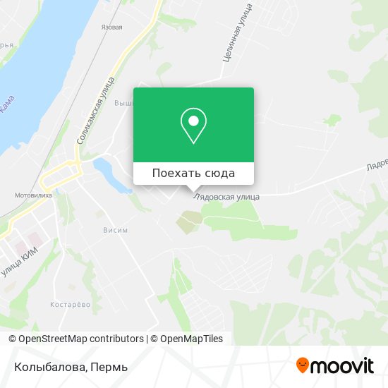 Карта Колыбалова