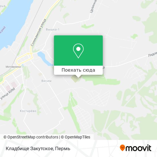 Карта Кладбище Закутское