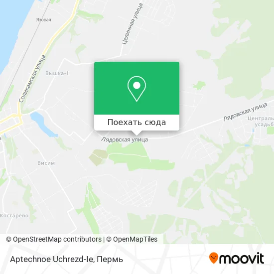 Карта Aptechnoe Uchrezd-Ie