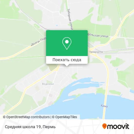 Карта Средняя школа 19